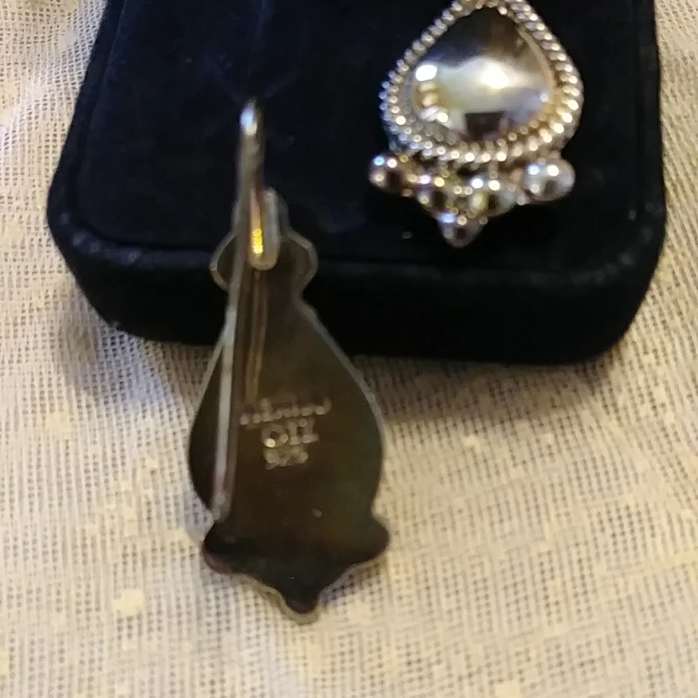 Handcrafted Sterling Silver Drop Earrings - Picture 3 of 3